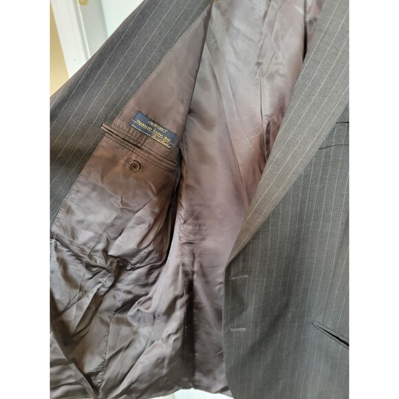 Brooks Brothers Estrato Trabaldo Togna 1840 Wool Blazer Size 45R/W40 FLAWED - Picture 6 of 13